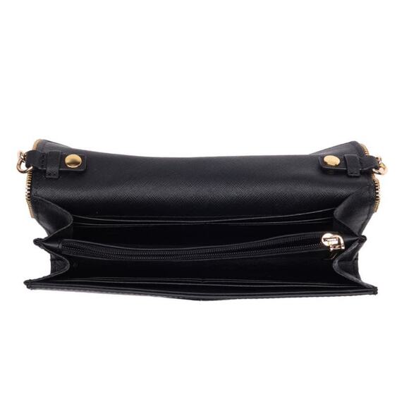 Rebecca Minkoff Cleo Wallet on a Chain - Black - Picture 4 of 8